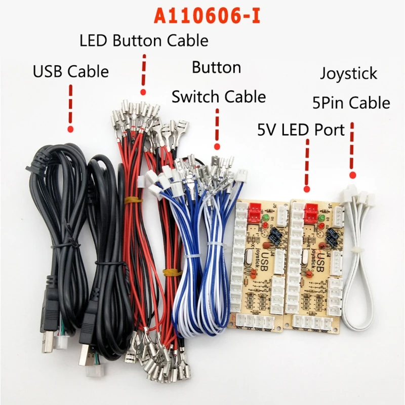 DIY аркадная игра джойстик комплект нулевой задержкой usb-датчик для ПК 5V