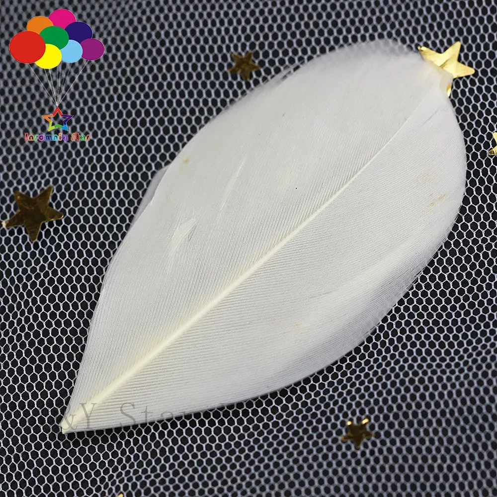 Натуральное гусиное перо 5-9 см с твердой плавающей головкой окрашенное белое перо 100 шт. ювелирные изделия «сделай сам» серьги ювелирные изделия перо