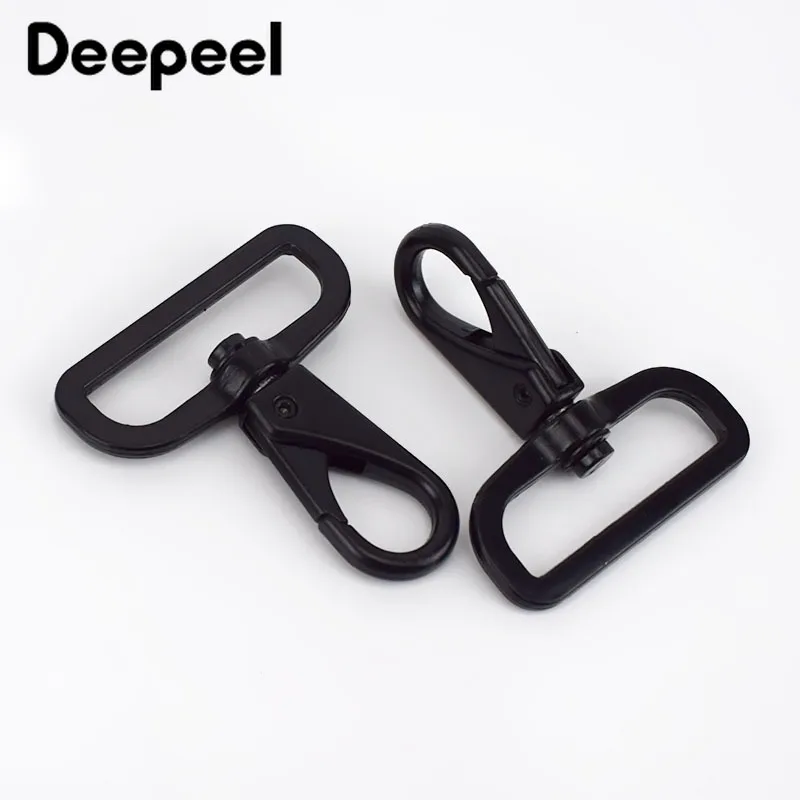 

Deepeel 2/4pcs 38x53mm Black Metal Buckles Lobster Clasps Dog Collar Hook Swivel Trigger Snap Hangers DIY Bags Hardware Parts