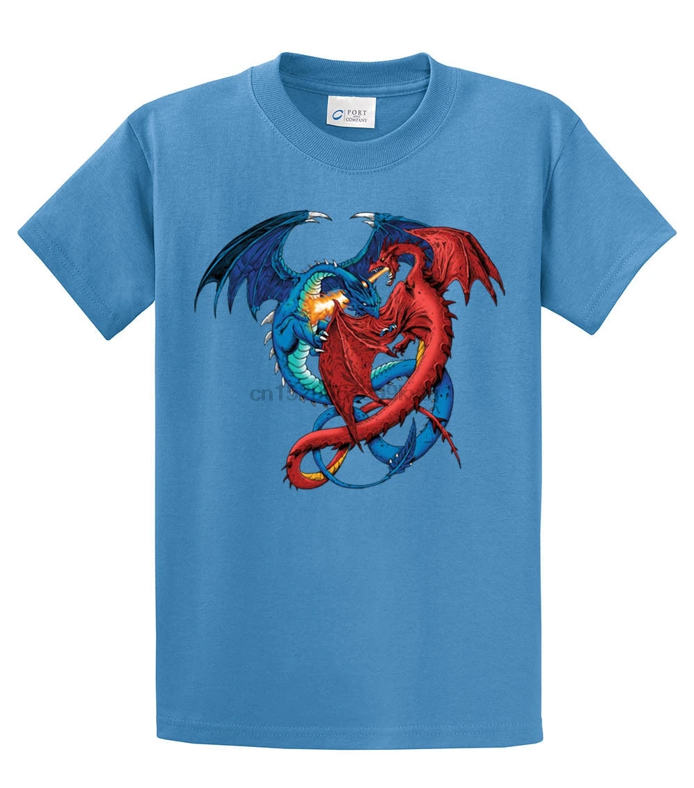 2019 новая брендовая одежда мужская крутая футболка с круглым вырезом и драконом