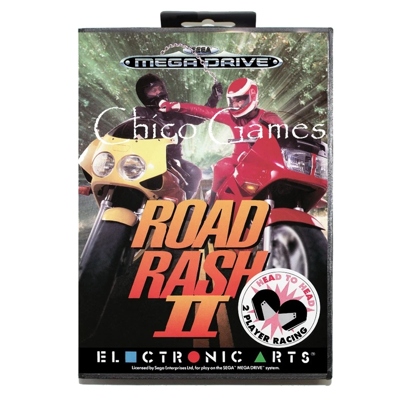 Sega MD игровая карта Road Rash 2 для MegaDrive консоль 16 бит карта|Картриджи| |
