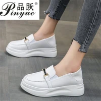 women sneakers fashion shoes spring loafers casual flats sneakers female new comfort white vulcanized platform lazy shoes