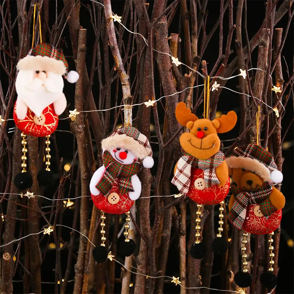 Рождественские украшения подвески снеговик лося медведь старая кукла мужчины