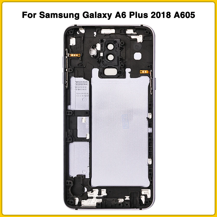 Новый чехол A6 + Корпус для Samsung Galaxy Plus 2018 A605 задняя крышка батареи с