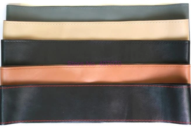 by DHL or Fedex 50pcs Genuine Cowhide Leather Steering Wheel Cover Racing With Needles and Thread Fit 36cm 38cm | Автомобили и