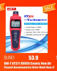 UNI-T UT333 мини-измеритель температуры и влажности внутренний наружный гигрометр с индикацией перегрузки блок преобразования ЖК-дисплей с подсветкой