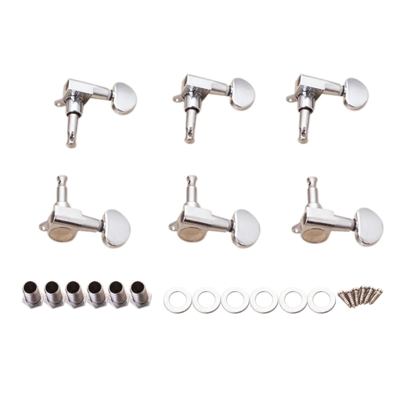 

New 6PCS Guitar Machine Heads Knobs Guitar String Tuning Pegs Machine Head Tuners for Electric or Acoustic Guitar