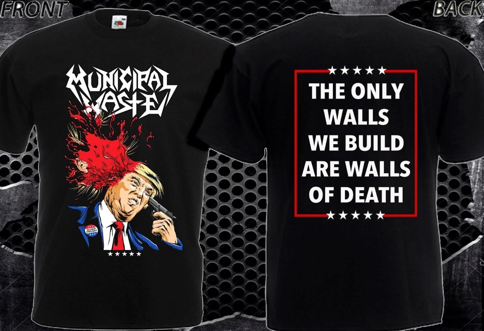 Municipal Waste Dump Trump-новая футболка для мужчин-футболка с принтом Dtg | Мужская одежда
