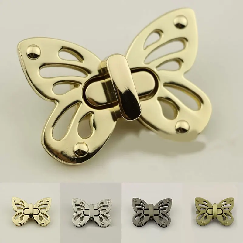 Металлическая Сумка-бабочка с поворотным замком застежка кожаная женская сумка