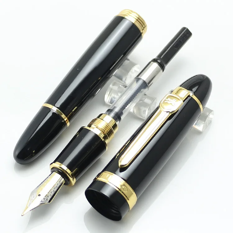 JINHAO 159 Broad 18KGP 0 7 мм Nib Fountian Pen 19 цветов черный лак золотая отделка большая тяжелая