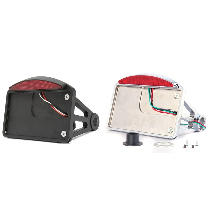 

Алюминиевая задняя ось боковое Крепление держатель номерного знака светодиодный задний стоп-сигнал Кронштейн рамы для таможенных мотоцик...