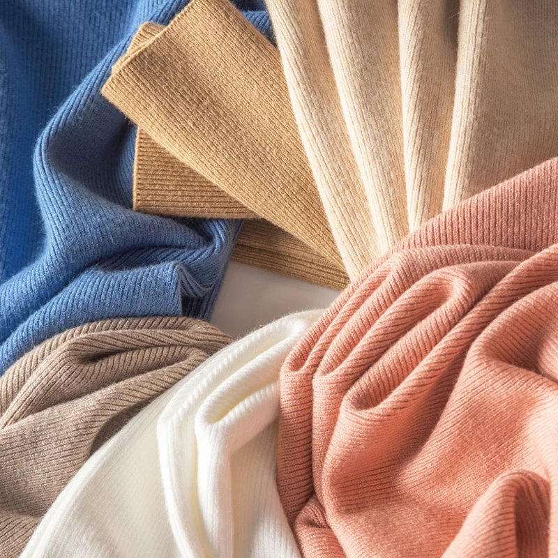 Осенне-зимний женский свитер модный кашемировый с высоким воротником Женский