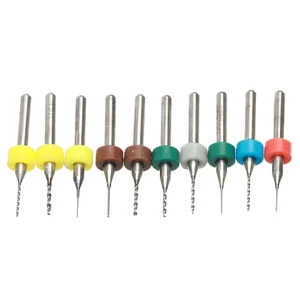 0,3-1,2 мм набор Твердосплавных Сверл из вольфрамовой стали для ремонта часов монтажная плата вольфрамовый инструмент для ремонта часов