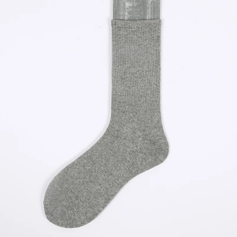 

3pairs Business Man Sock Sports Pure Color Comfortable Cotton White Black Size EU40-45 For Male Socks High Quality Breathable
