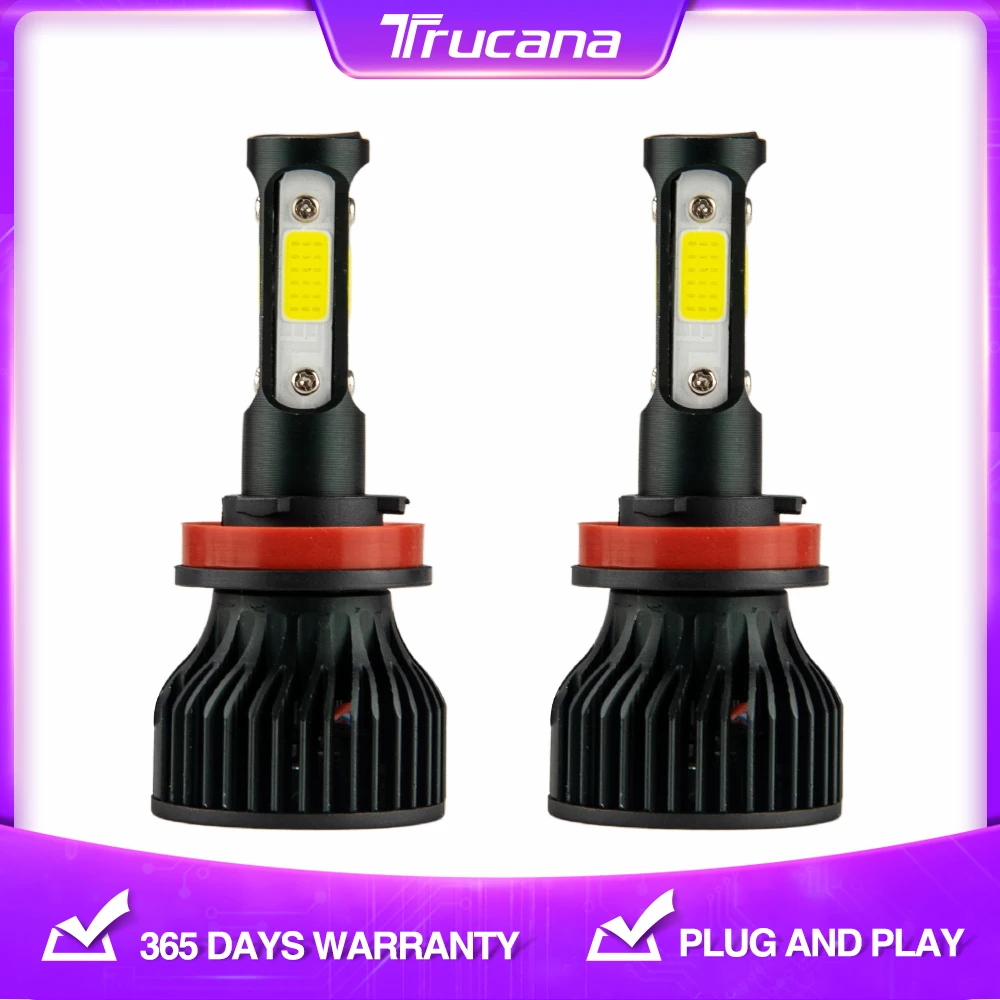 

Trucana Car Led Headlight H4 H7 LED Bulbs H1 H3 H11 9005 9006 9012 880 5202 H13 9004 9007 4Side 48W Auto LED Lighting Fog Light
