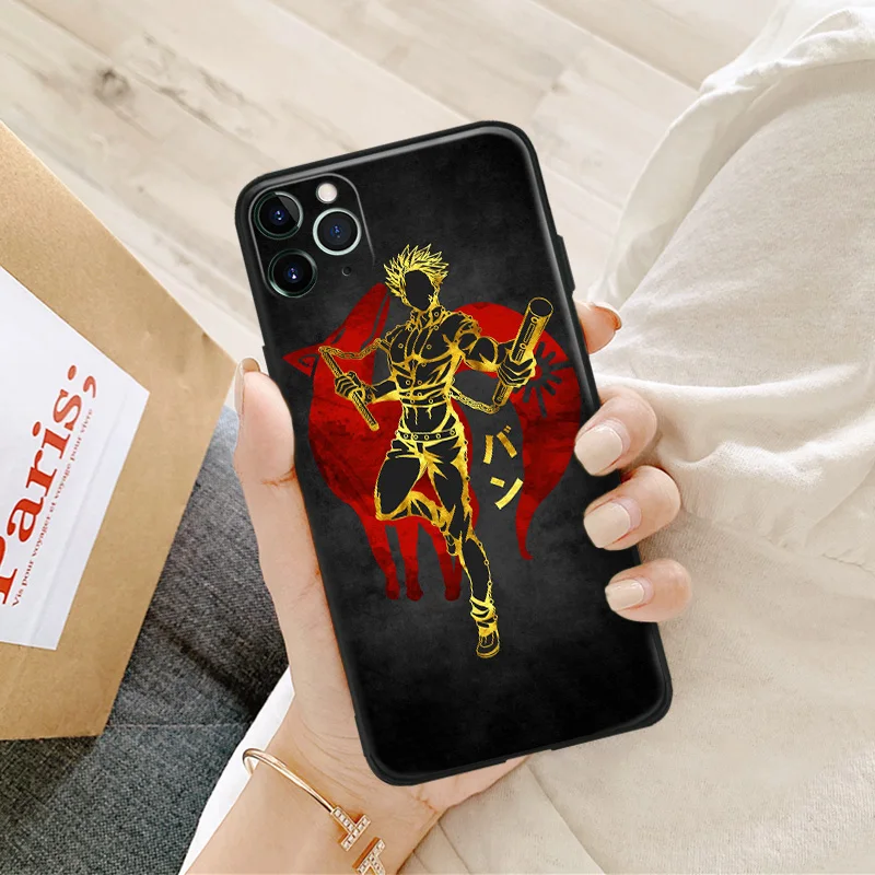 ban seven deadly sins anime for iphone se 6 6s 7 8 plus x xr xs 11 12 mini pro max soft silicone phone case cover shell free global shipping