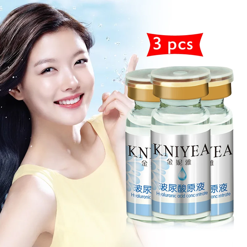 

3pcs/lot Hyaluronic Acid Serum Moisturizing Face Skin Care Whitening Essence Shrink Pore Anti-Aging Winkles Facial Liquid
