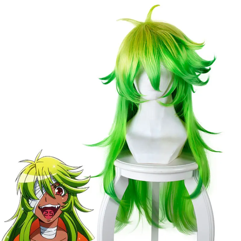 

Niko cosplay wig Niko green long straight hair costumes No. 25 yellow gradient green anti-warp cosplay long hair
