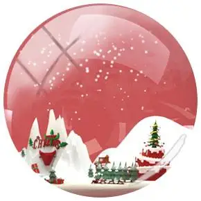 TAFREE 2019 Новая Рождественская елка с узором 12/15/16/18/20/25 мм стеклянный кабошон купол
