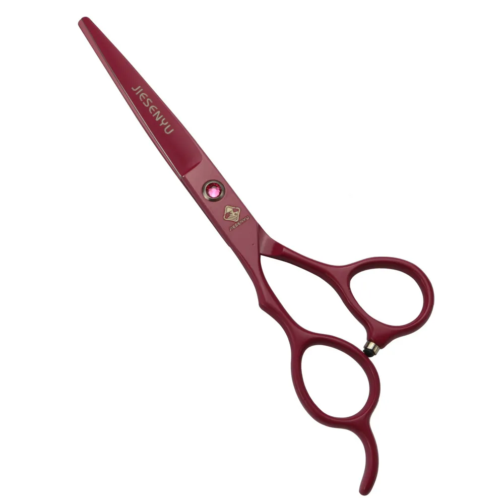 cutting scissors Японские 440c Стальные 6 дюймов красные ножницы для левосторонних волос, ножницы для резки и истончение, набор профессиональных парикмахерских инструментов - Цвет: cutting scissors
