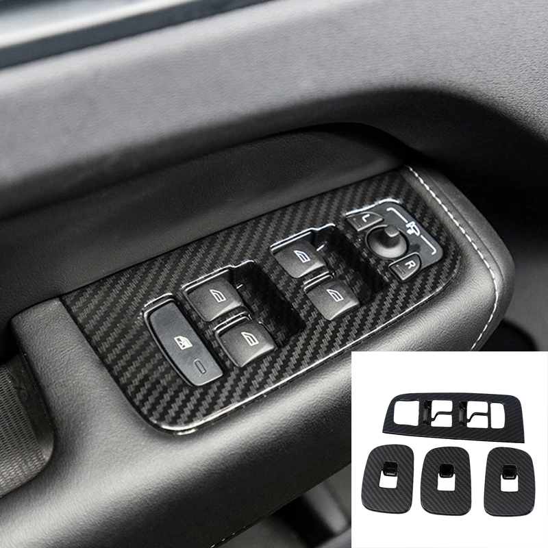 

Аксессуары для салона автомобиля, украшение из АБС-углеродного волокна, обшивка для Volvo XC60 XC-60 2018 2019 2020 2021, Стайлинг автомобиля