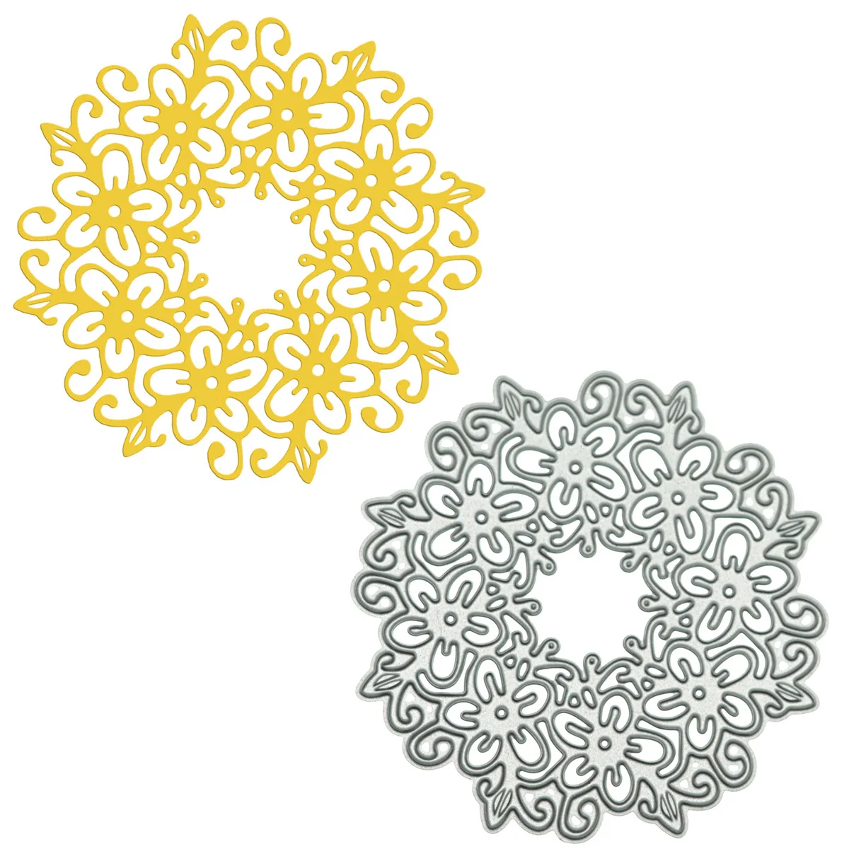 

Circle Round Shape Flower Pattern Metal Cutting Dies Scrapbooking Handmade Paper Art Work Craft Cutter Punch Stencil