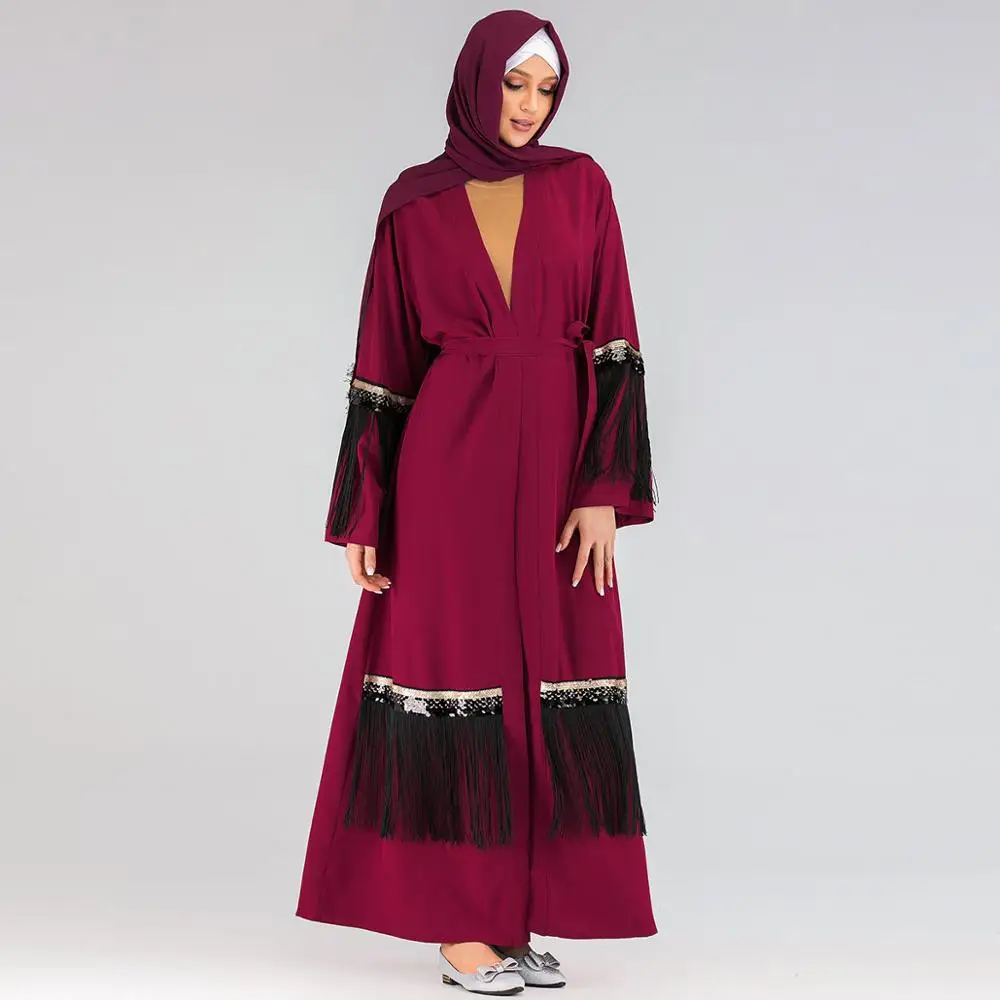 Рамадан Абая для женщин мусульманский хиджаб платье Caftan кимоно кардиган Abaya