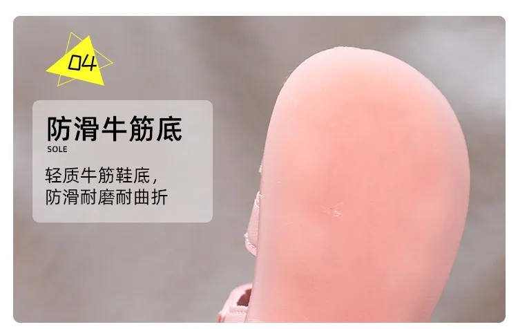 

Baby Girl Cartoon Dress Princess Shoes 2021 Summer New Baotou Hollow Toddler Kids Sandals Soft-soled Non-slip Little Girls Shoes