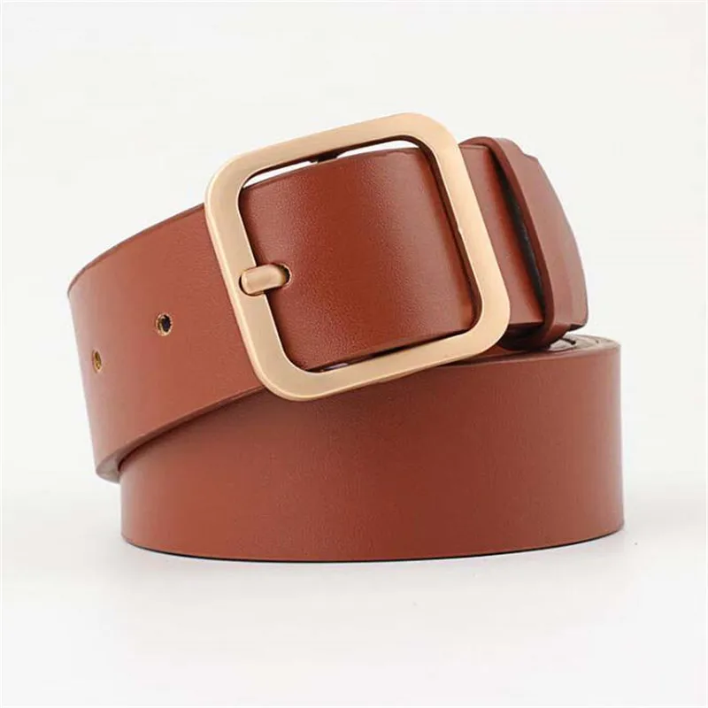 

2020 new pasek ceinture femme cinturones para mujer belts for women belt Square button All-match fashion decoration Ladies belt