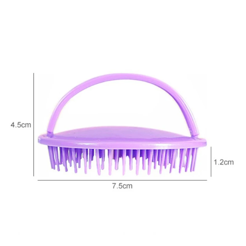

1PCS Washing Hair Massager Combs Round Plastic Shampoo Scalp Shower Body Beard Shampoo Brush Hair Styling Tools