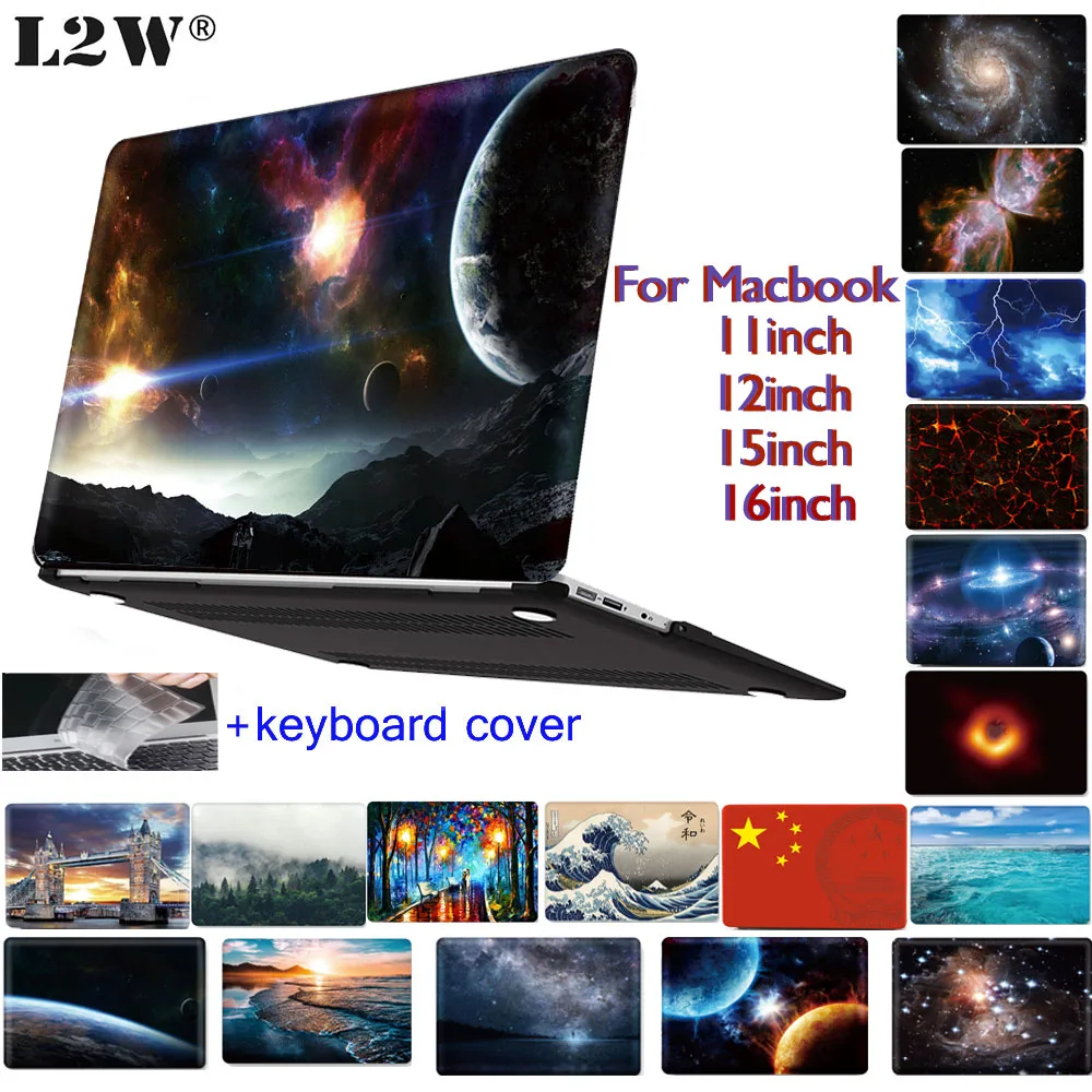 Твердый чехол Universe для Macbook Pro15 Pro16 Air11 12 дюймов A1534 A1707 A1266 Retina защитный ноутбука с