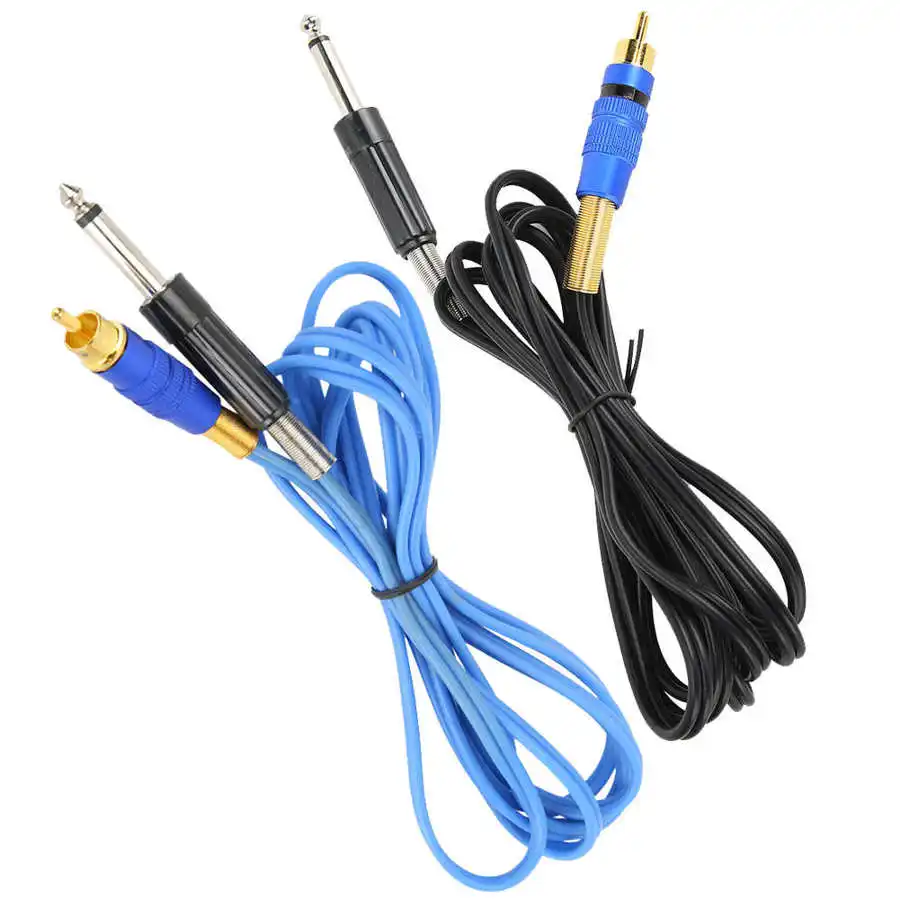 Татуировки Клип шнур 6 35 мм RCA разъем татуировки для тату машины прямая головка |
