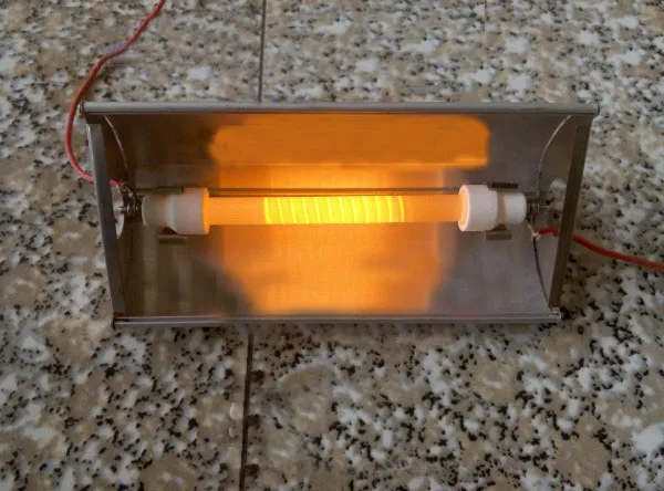 1 шт. Одиночная трубка с крышкой лучистый обогреватель для ванной печь