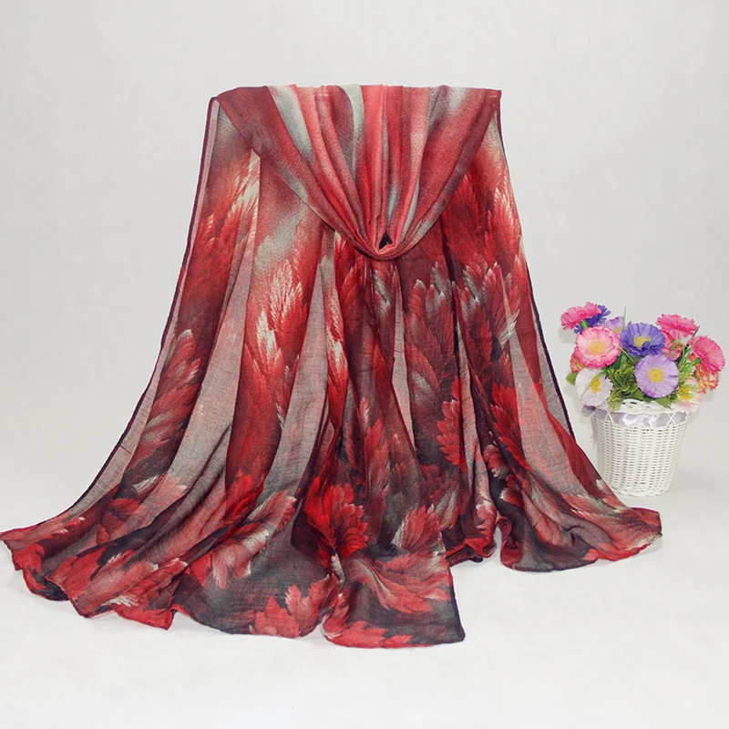 Модный женский мягкий хлопковый удобный длинный шарф 1 шт. шаль вуаль в горошек