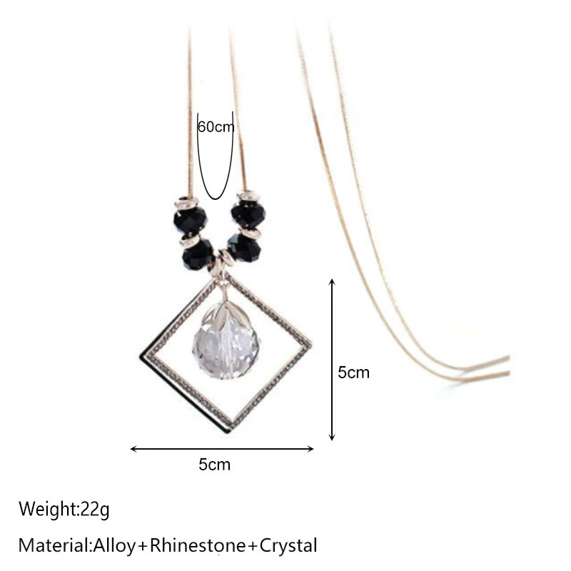 Геометрические Длинные ожерелья и подвески из бисера для женщин Модная