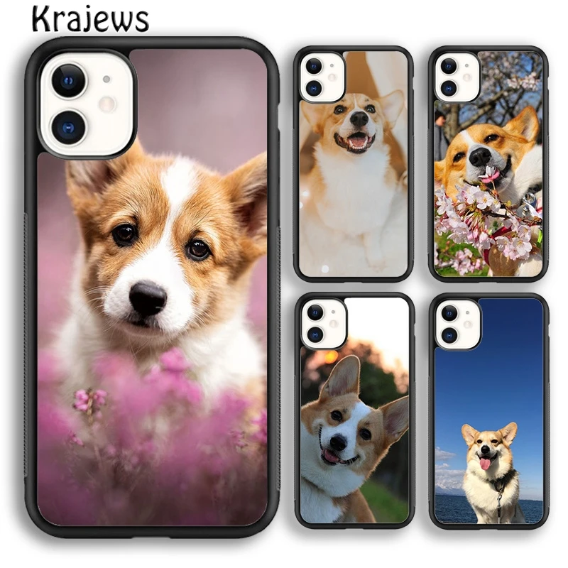 Чехол Corgi с валлийской собакой корги для iPhone 5 6s 7 8 plus X XS XR 11 12 13 pro max Samsung Galaxy S8 S9 S10 Plus