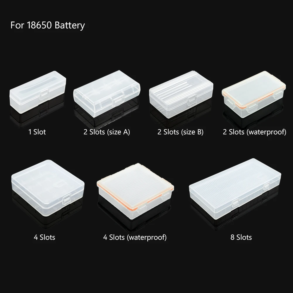 New Durable Battery Box for CR123 18350 26650 6F22 Holder Storage Cases 1x 2x Rechargeable Container |