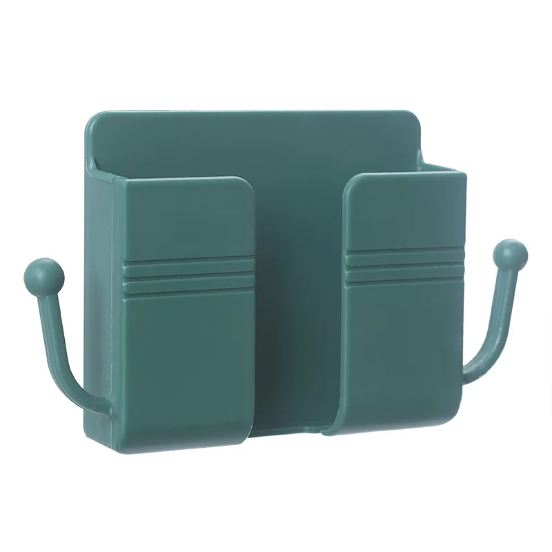 1pc wall mounted organizer storage box mobile phone plug wall holder charging multifunction holder stand free global shipping