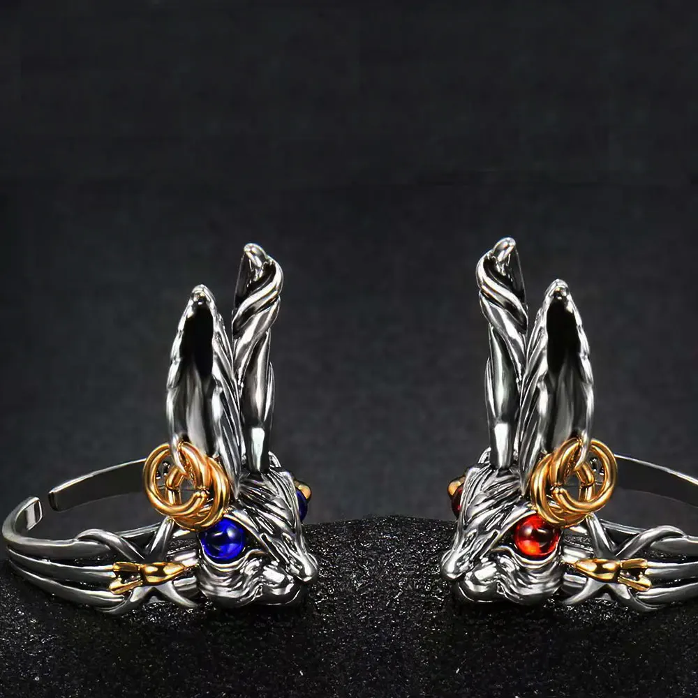 Мультяшное аниме Фэнтези сказочные голубые глаза милые большие уши Ретро