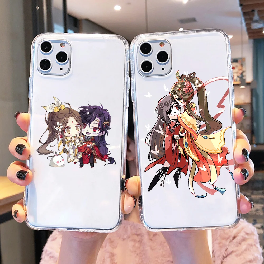 

Чехол для телефона Tian Guan Ci Fu hua cheng xie lian, для Huawei P Mate P10 P20 P30 P40 10 20 Smart Z Pro Lite 2019, прозрачный из ТПУ