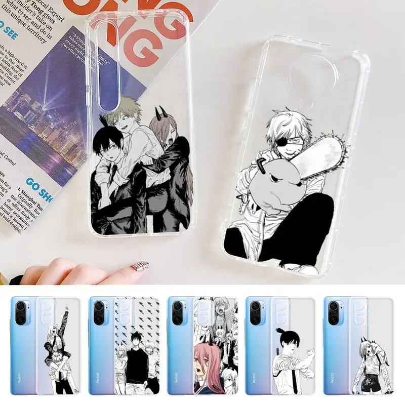 

Cartoon Anime Chainsaw Man Phone Case For Xiaomi 10t pro 11 Note10lite Redmi 5plus 7A 8 K20pro 9A Note 9 Pro Max s 10