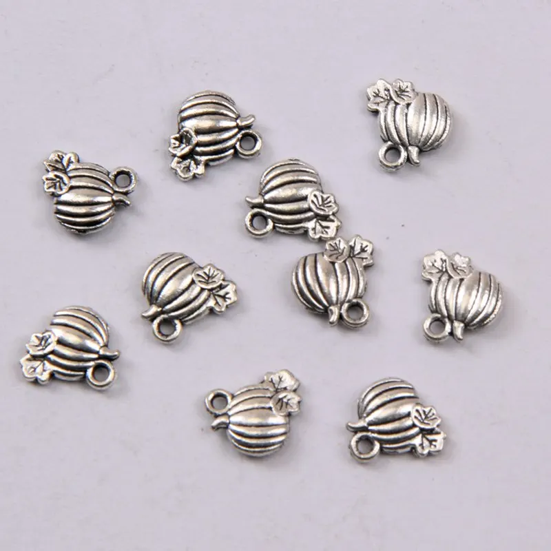 

10 шт./лот тибетская Серебряная тыква маленькая Подвеска DIY ювелирные украшения Подвески для изготовления браслетов серьги фурнитура Аксесс...