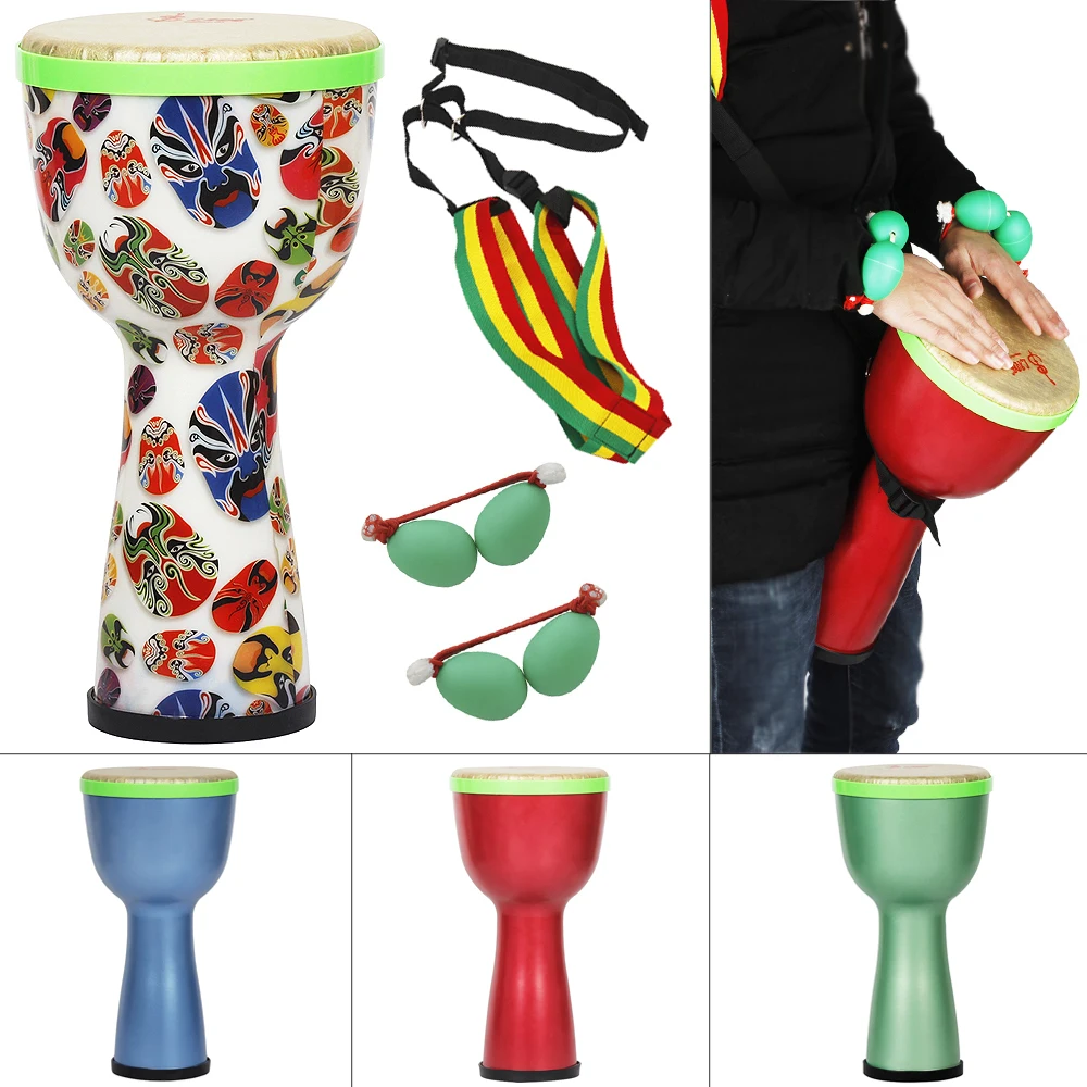 8 дюймов Африканский барабан ABS материал прочный легкий портативный дизайн Djembe с