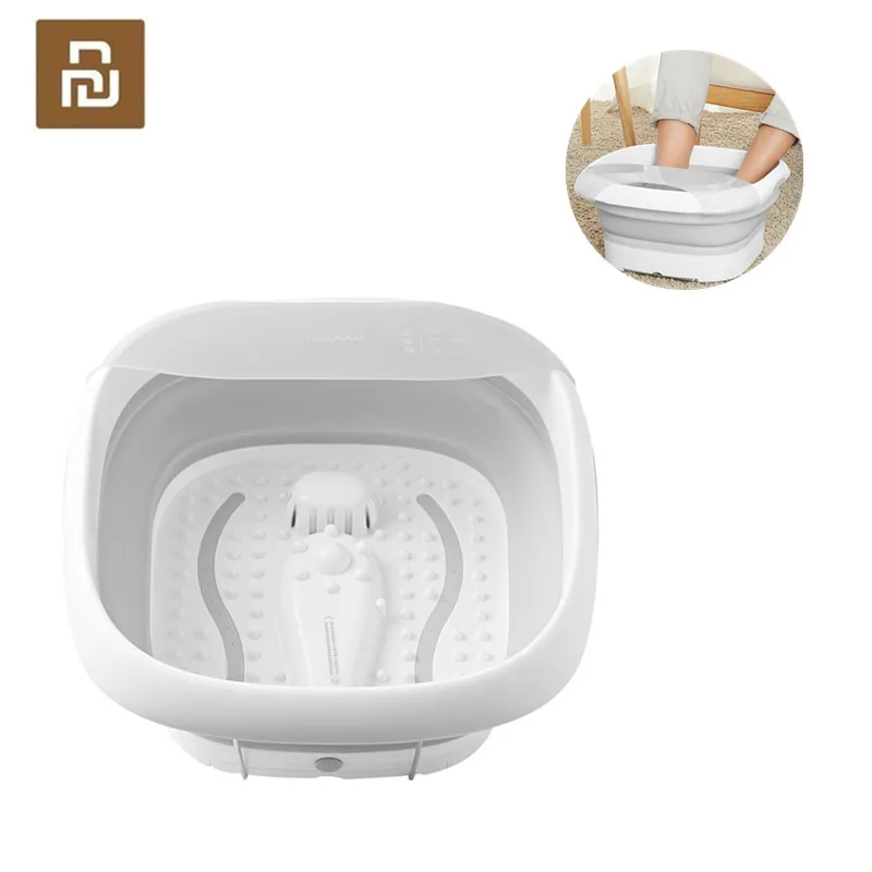 Новинка Youpin Leravan Складная Ванна для ног вспенивающееся массажное ведро