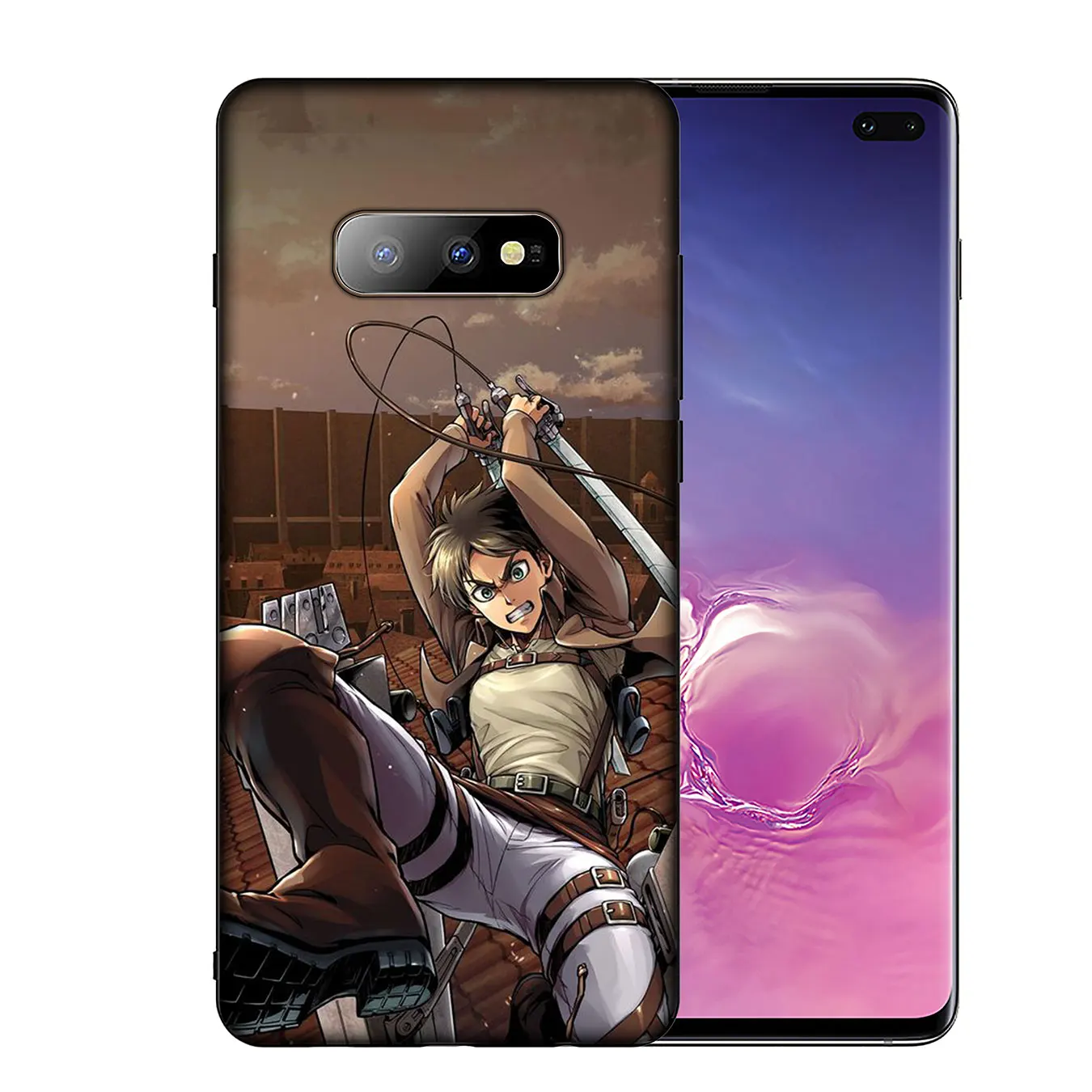 IYICAO Anime attack on Titan Soft Silicone Phone Case for Samsung Galaxy S20 Ultra S10e S9 S8 Plus S6 S7 Edge S10 Lite Cover | Мобильные