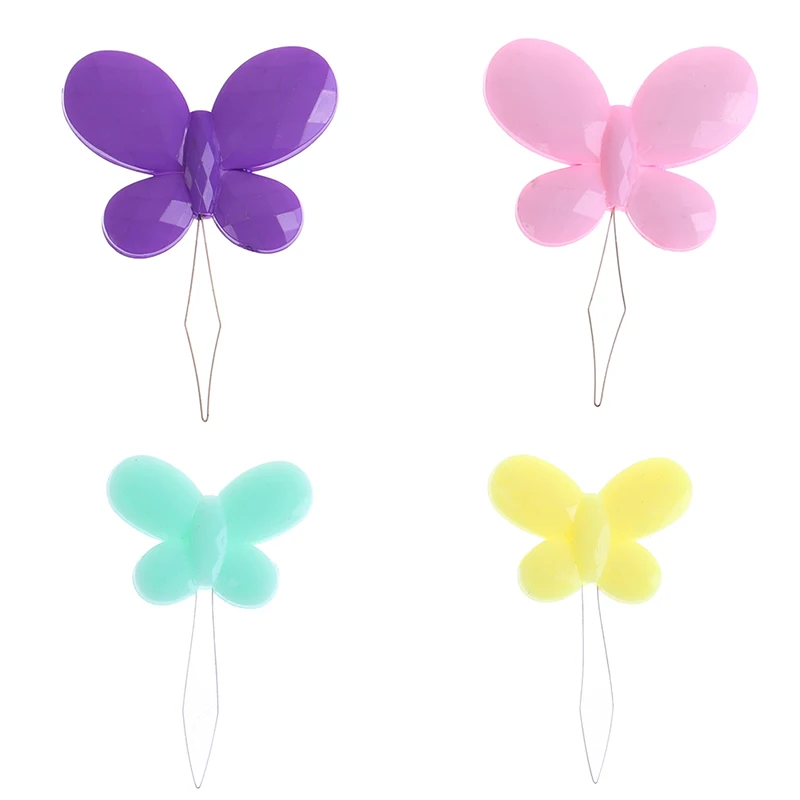 2 шт лук игла для проволоки Threader ручная машина швейная стежка вставки инструмент