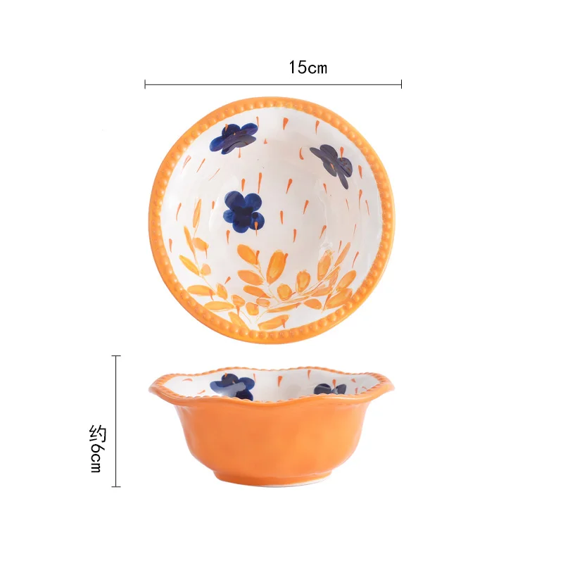 Милый росписью фрукты чаша с рисунком подглазурного бытовые керамические