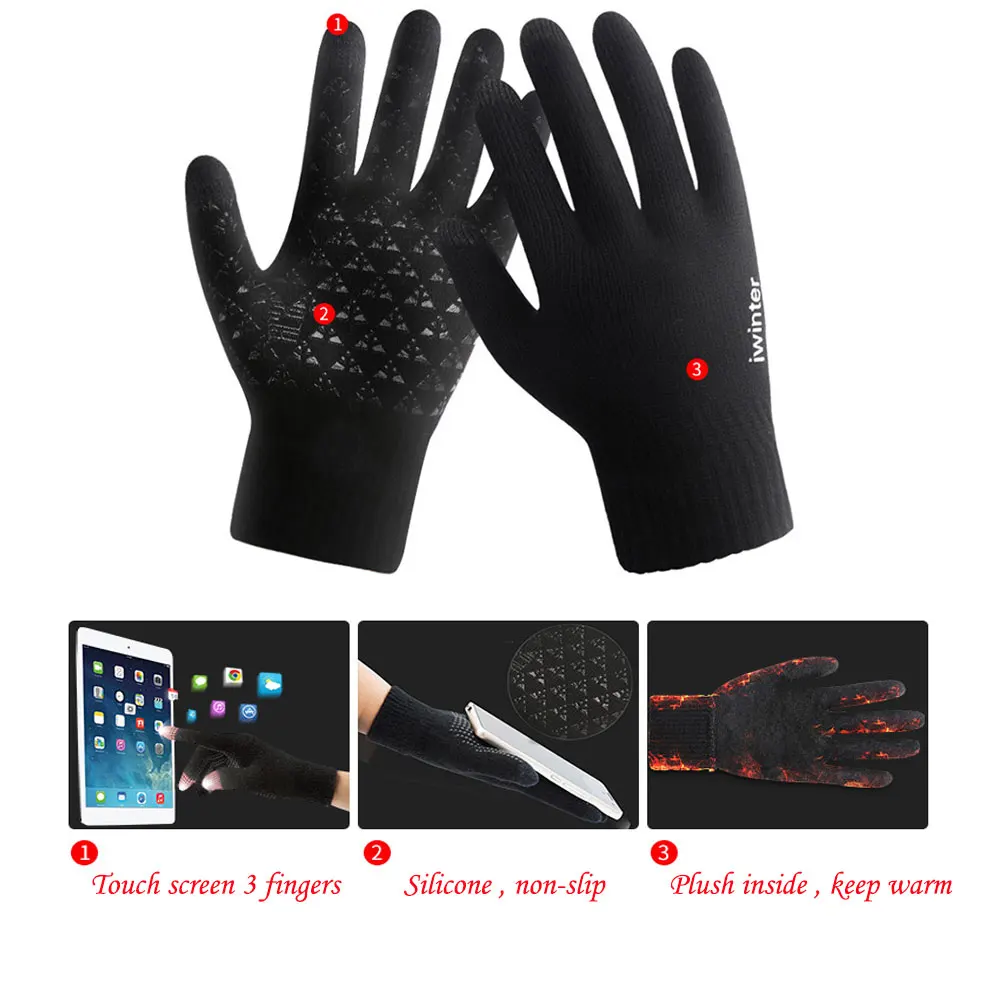 Унисекс для мужчин и женщин теплая вязаная Вязаная Шапка бини бесконечный шарф