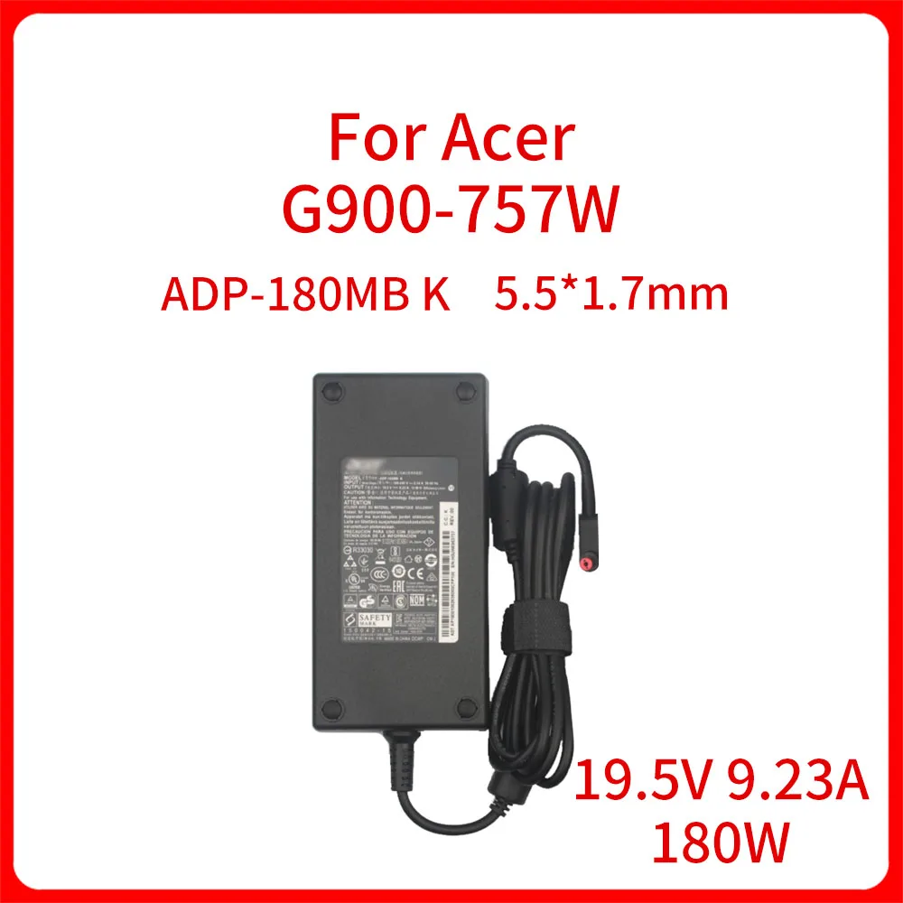 New Original 19.5V 9.23A 180W Laptop Power Adapter Charger ADP-180MB K For Acer G900-757W AC Adapter Adapter Charge 5.5*1.7mm