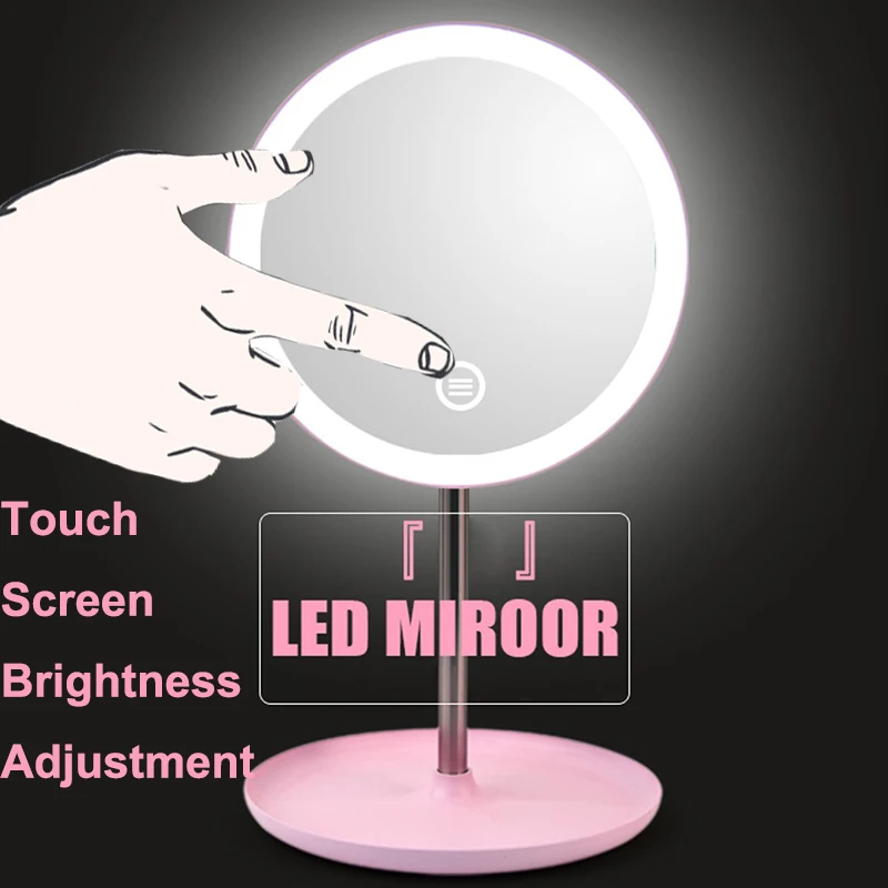 Светодиодный косметическое зеркало с подсветкой 3 цвета светильник туалетный